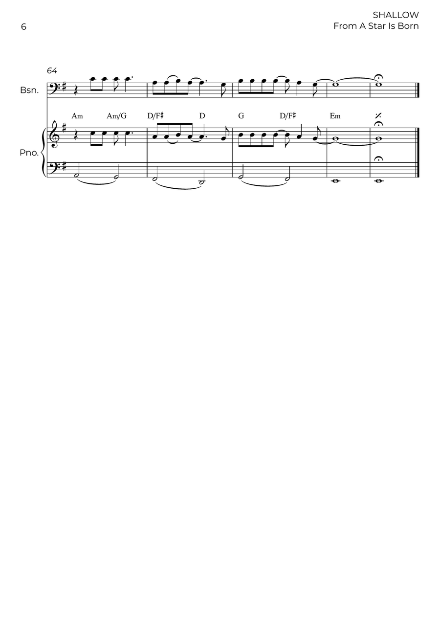 Shallow Shallow Bassoon scores gallery preview page 6