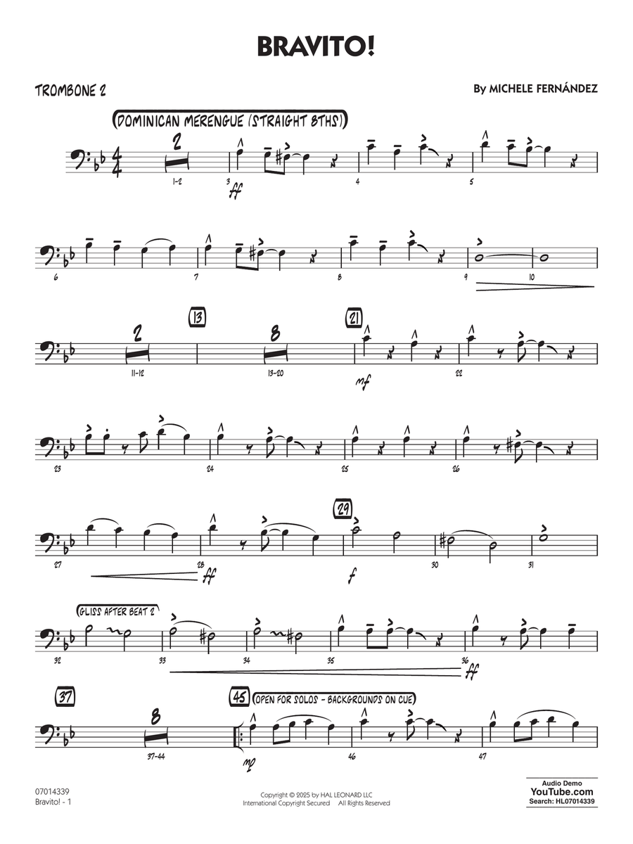 Bravito! - Trombone 2 Bravito! - Trombone 2 Jazz Ensemble scores gallery preview page 1