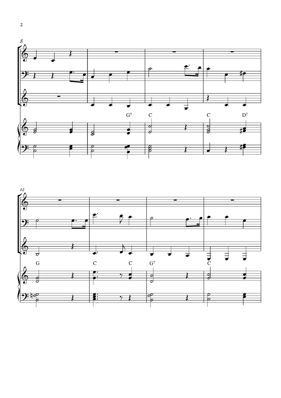 Star Spangled Banner Brass Trio scores gallery preview page 2