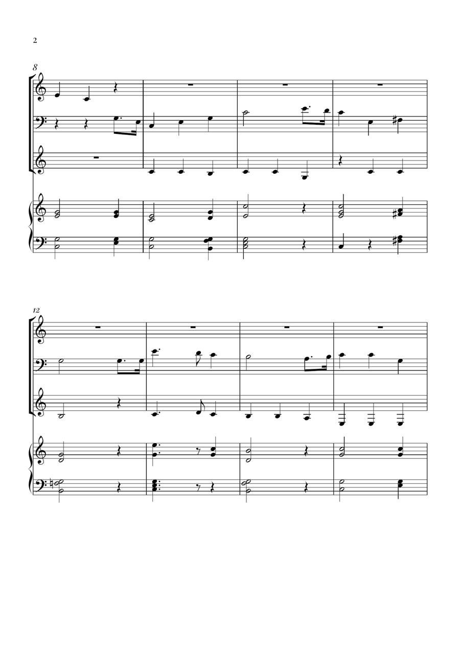 Star Spangled Banner Brass Trio scores gallery preview page 2