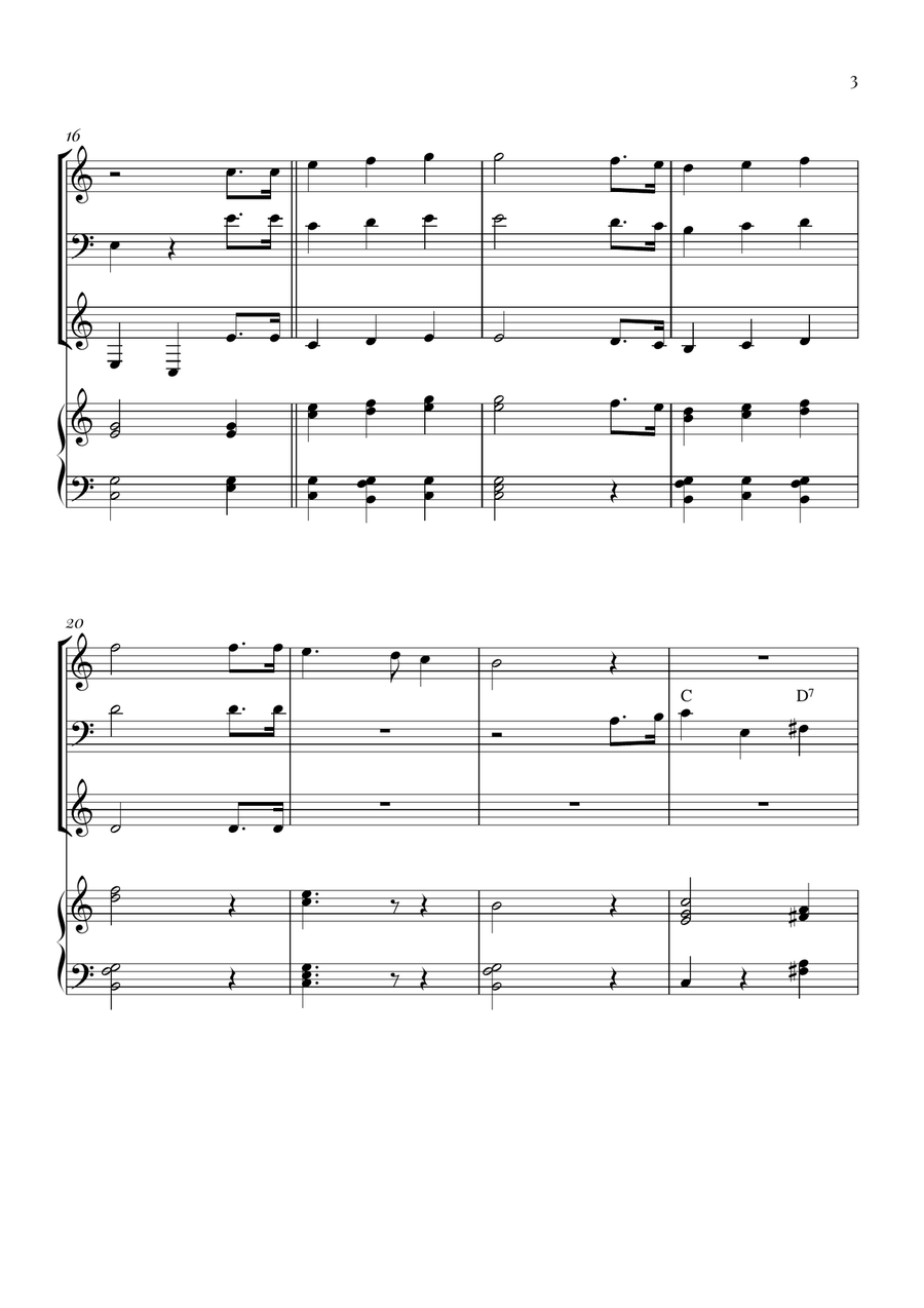 Star Spangled Banner Brass Trio scores gallery preview page 3