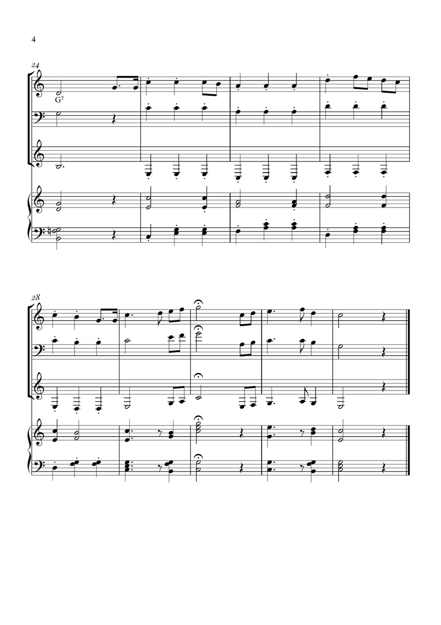Star Spangled Banner Brass Trio scores gallery preview page 4