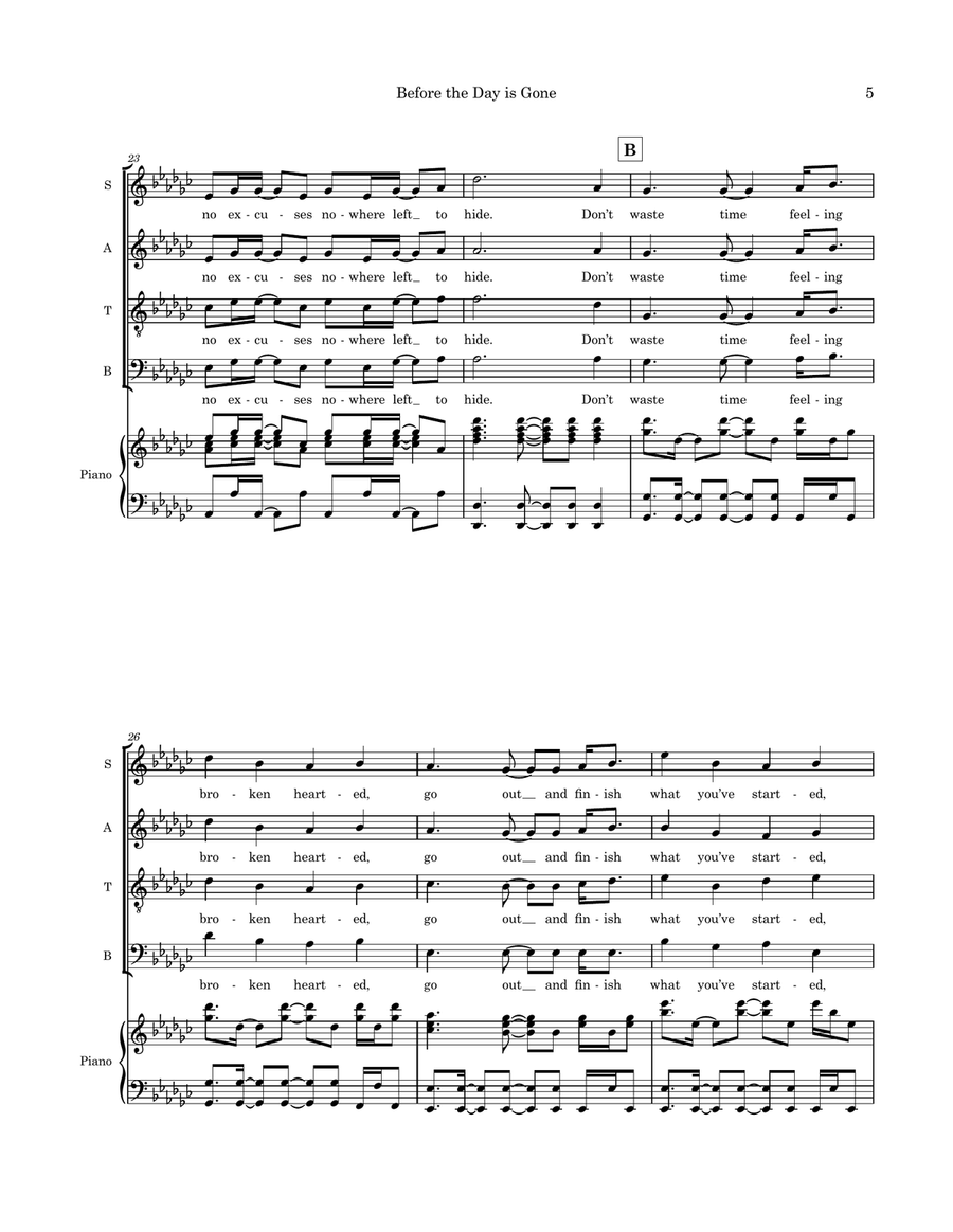 Before the Day is Gone Before the Day is Gone 4-Part scores gallery preview page 5