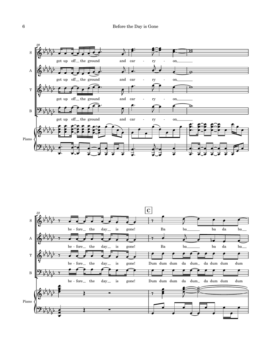 Before the Day is Gone Before the Day is Gone 4-Part scores gallery preview page 6