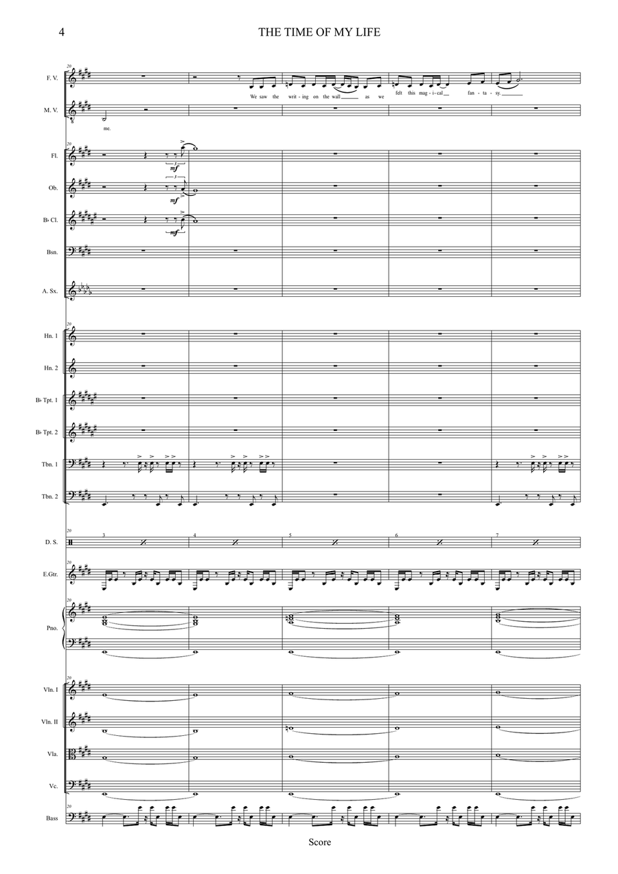 (I've Had) The Time Of My Life Full Orchestra scores gallery preview page 4