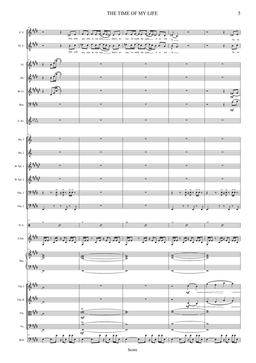 (I've Had) The Time Of My Life Full Orchestra scores gallery preview page 5