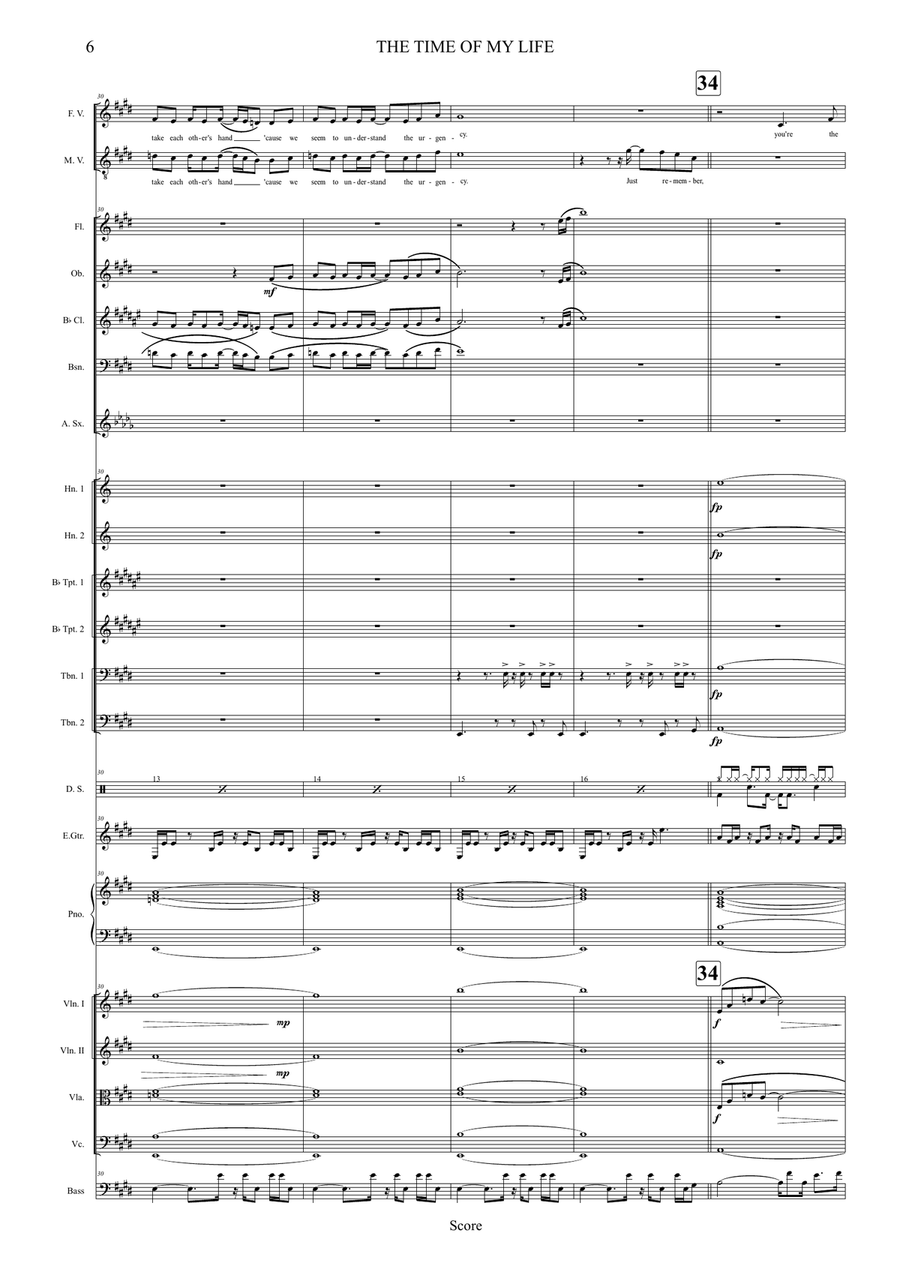 (I've Had) The Time Of My Life Full Orchestra scores gallery preview page 6