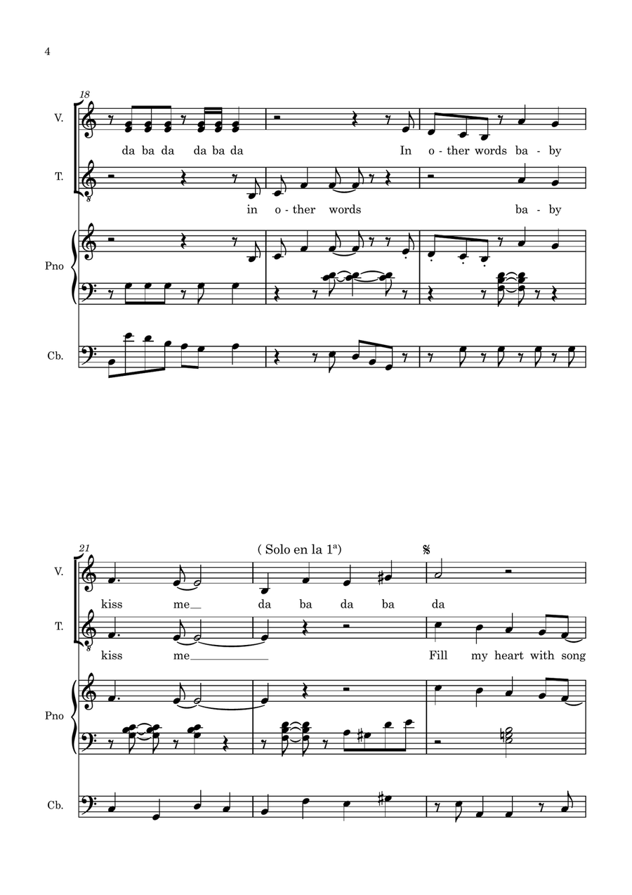 Fly Me To The Moon (In Other Words) Show Choir scores gallery preview page 5