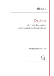Daphne - a Renaissance melody arranged for recorder quintet