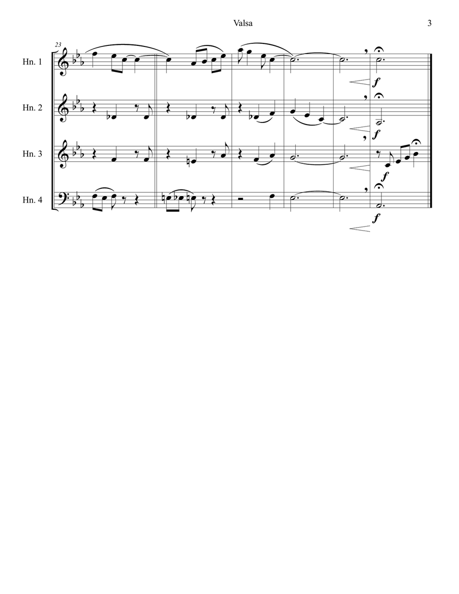 Valsa rosa Brass Ensemble scores gallery preview page 4