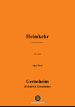Gernsheim-Heimkehr,Op.3 No.6,in b minor