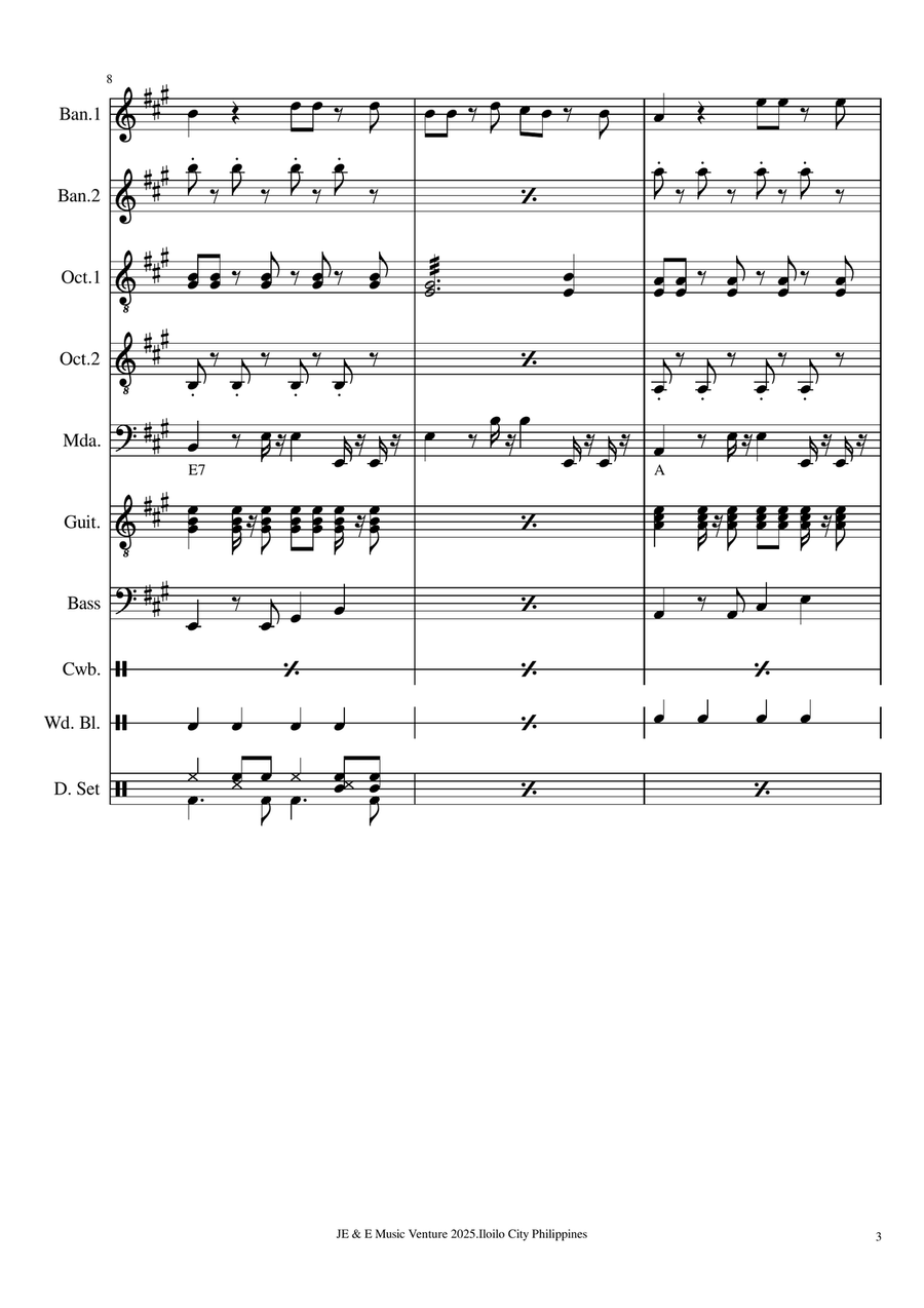 Sitsiritsit Cha-Cha Rondalla - Score Only A Cappella scores gallery preview page 3