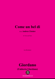 U. Giordano-Come un bel di,in a flat minor