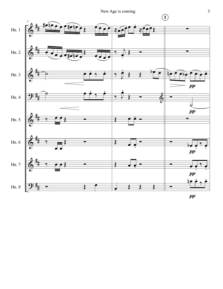 New age is coming Large Ensemble scores gallery preview page 4