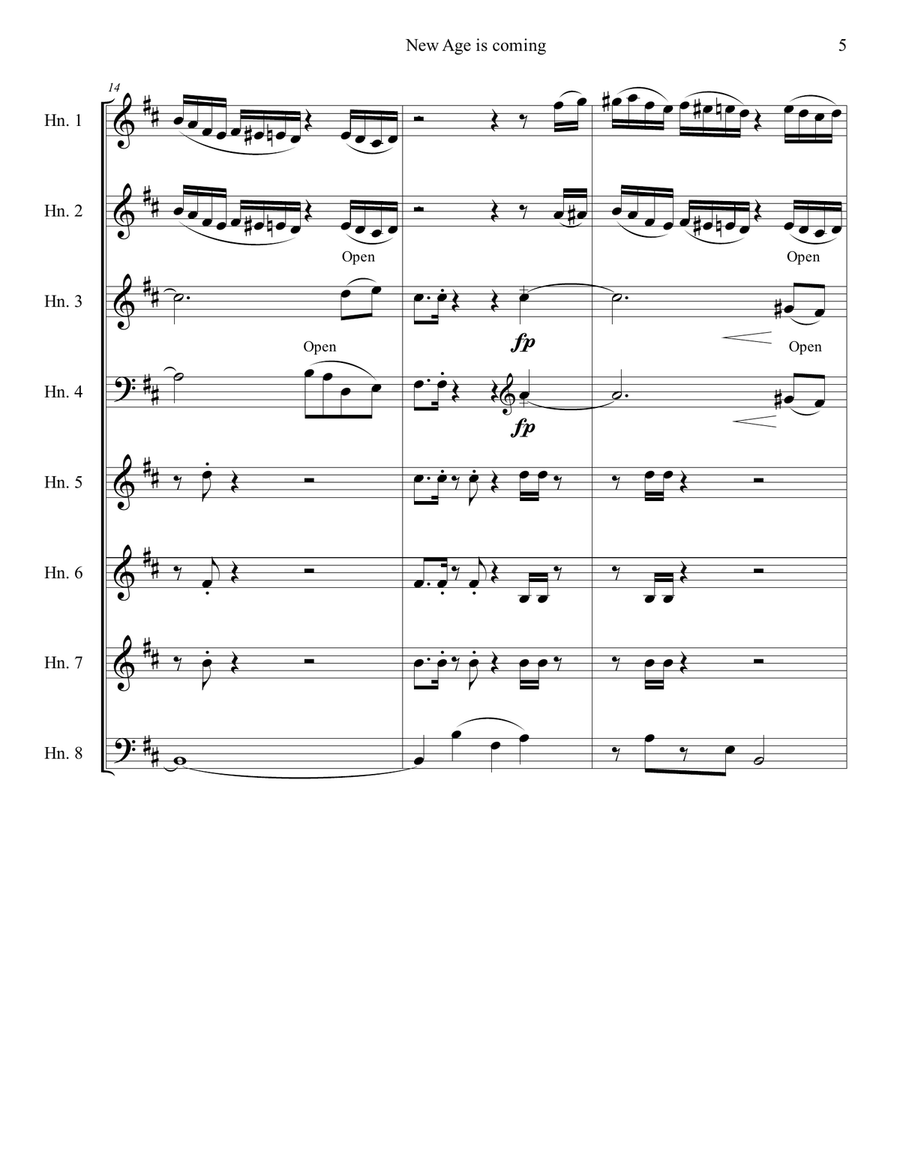 New age is coming Large Ensemble scores gallery preview page 6