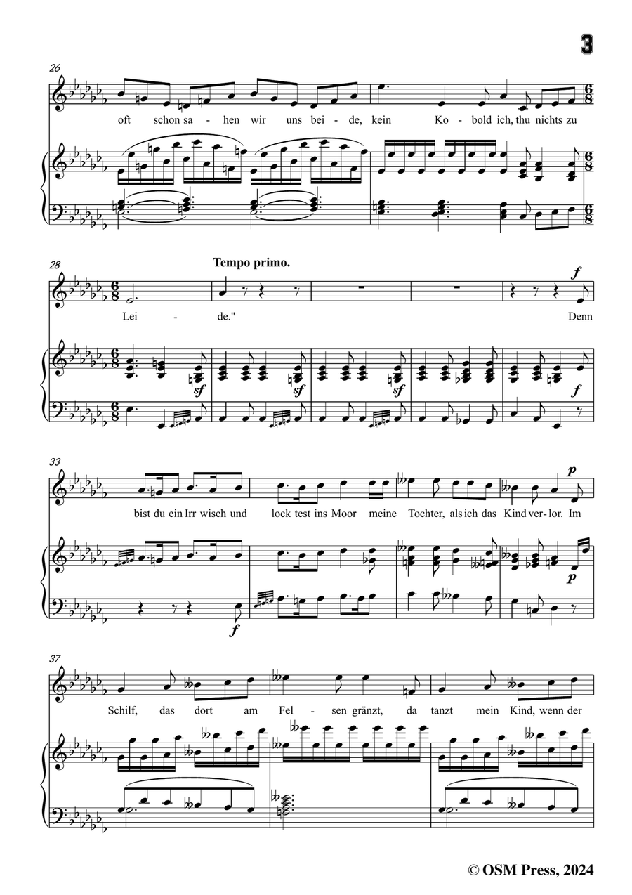 C. Loewe-Der späte Gast, in a flat minor Piano, Vocal scores gallery preview page 5