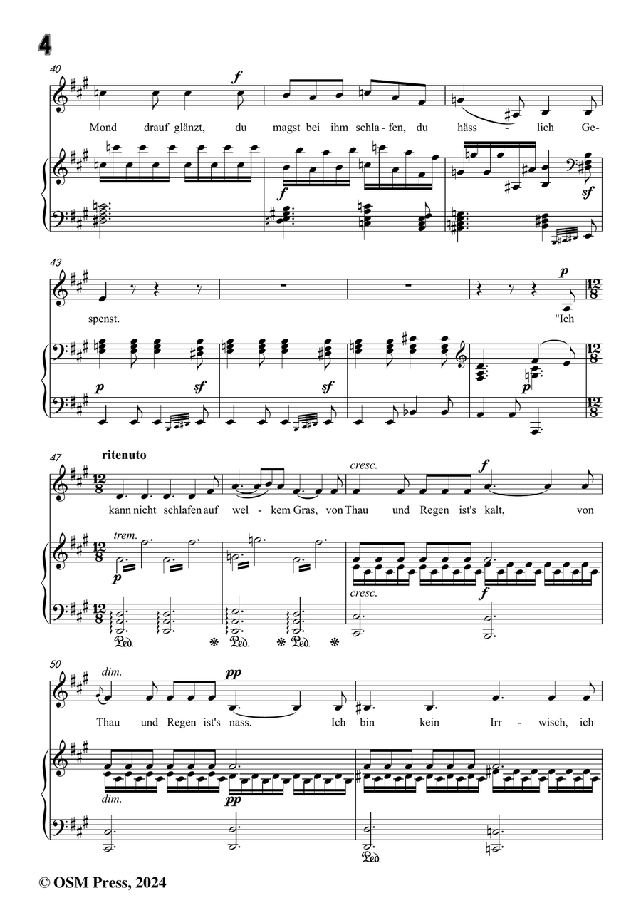 C. Loewe-Der späte Gast, in f sharp minor Piano, Vocal scores gallery preview page 6