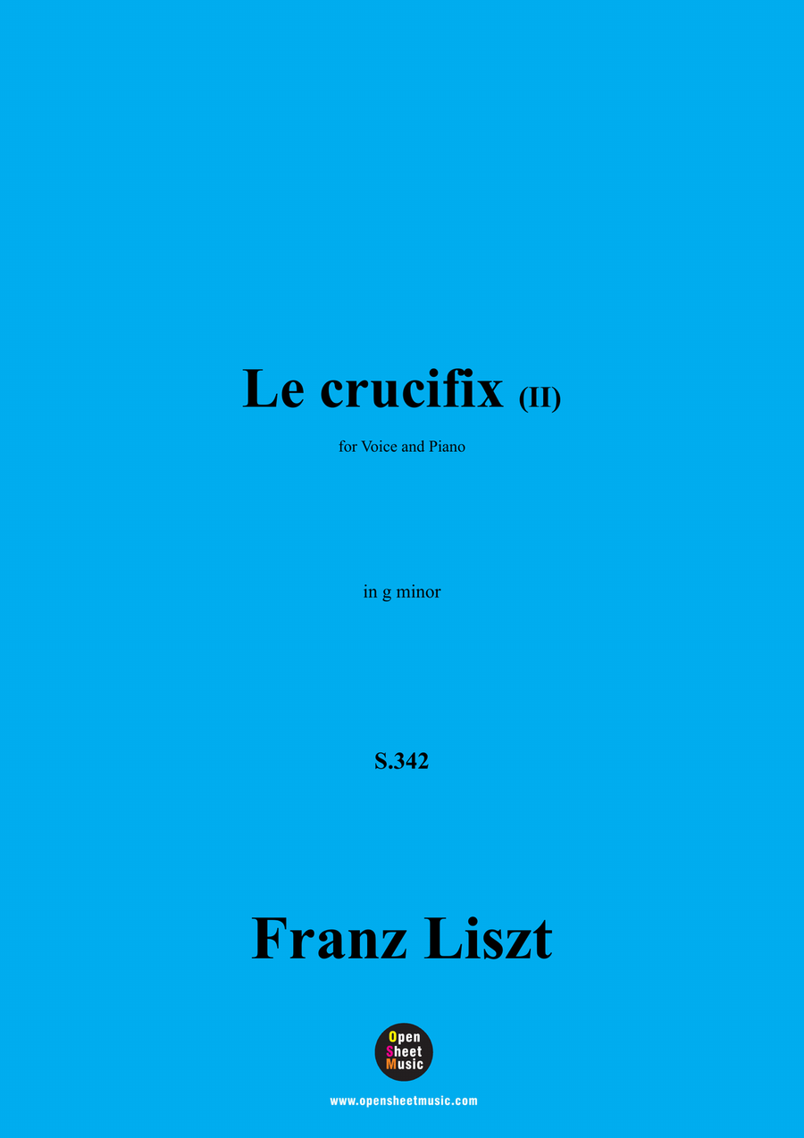 Liszt-Le crucifix II,S.342,in g minor Piano, Vocal scores gallery preview page 1
