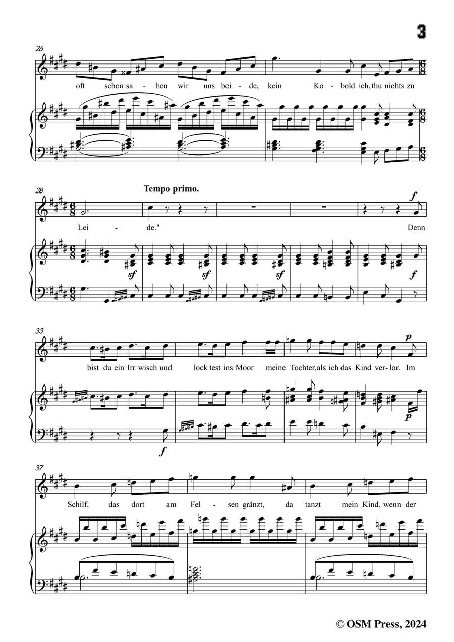 C. Loewe-Der späte Gast, in c sharp minor Piano, Vocal scores gallery preview page 5