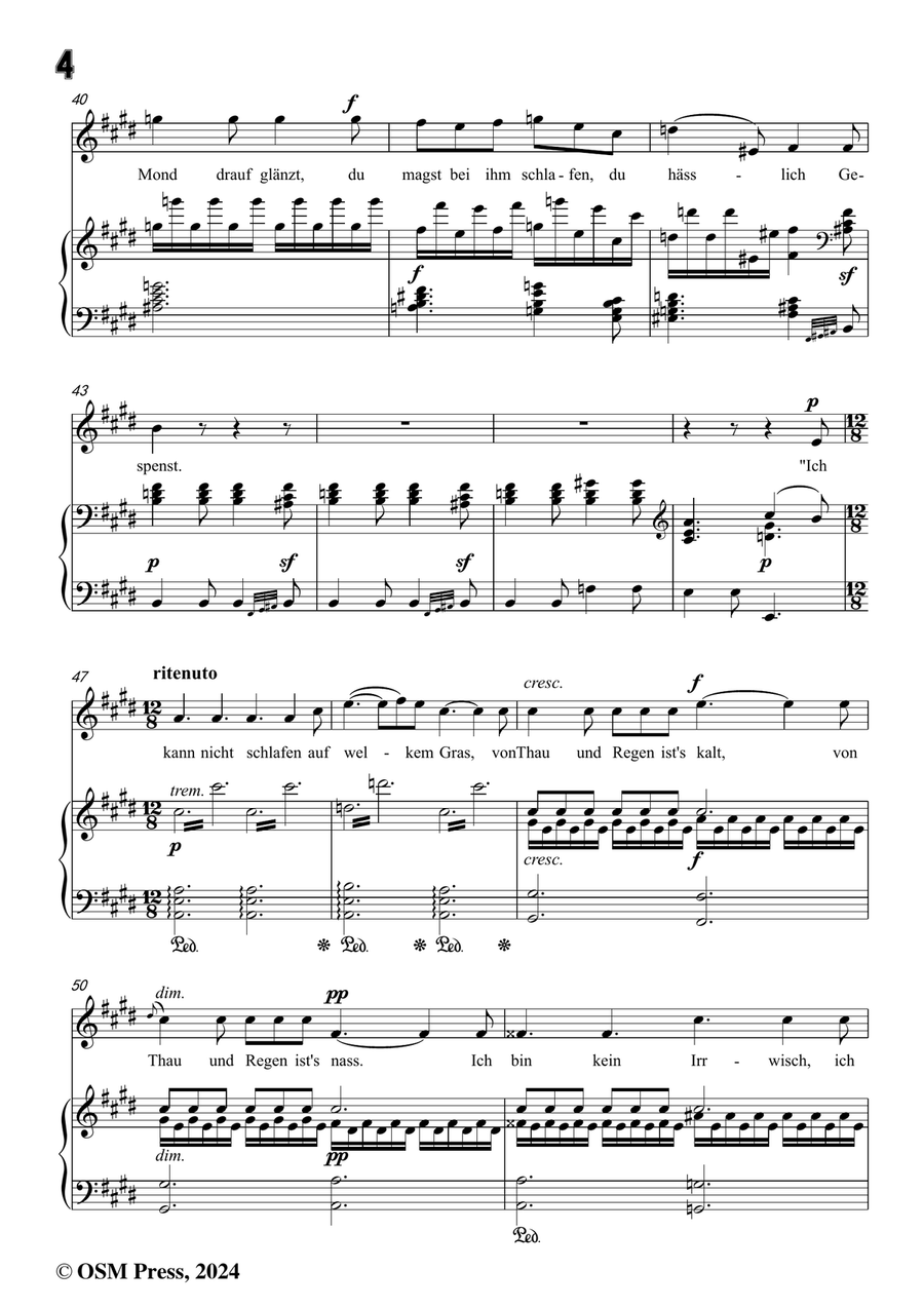 C. Loewe-Der späte Gast, in c sharp minor Piano, Vocal scores gallery preview page 6