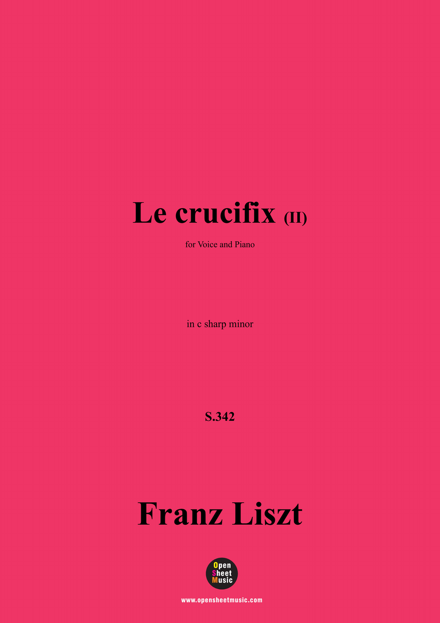 Liszt-Le crucifix II,S.342,in c sharp minor Piano, Vocal scores gallery preview page 1