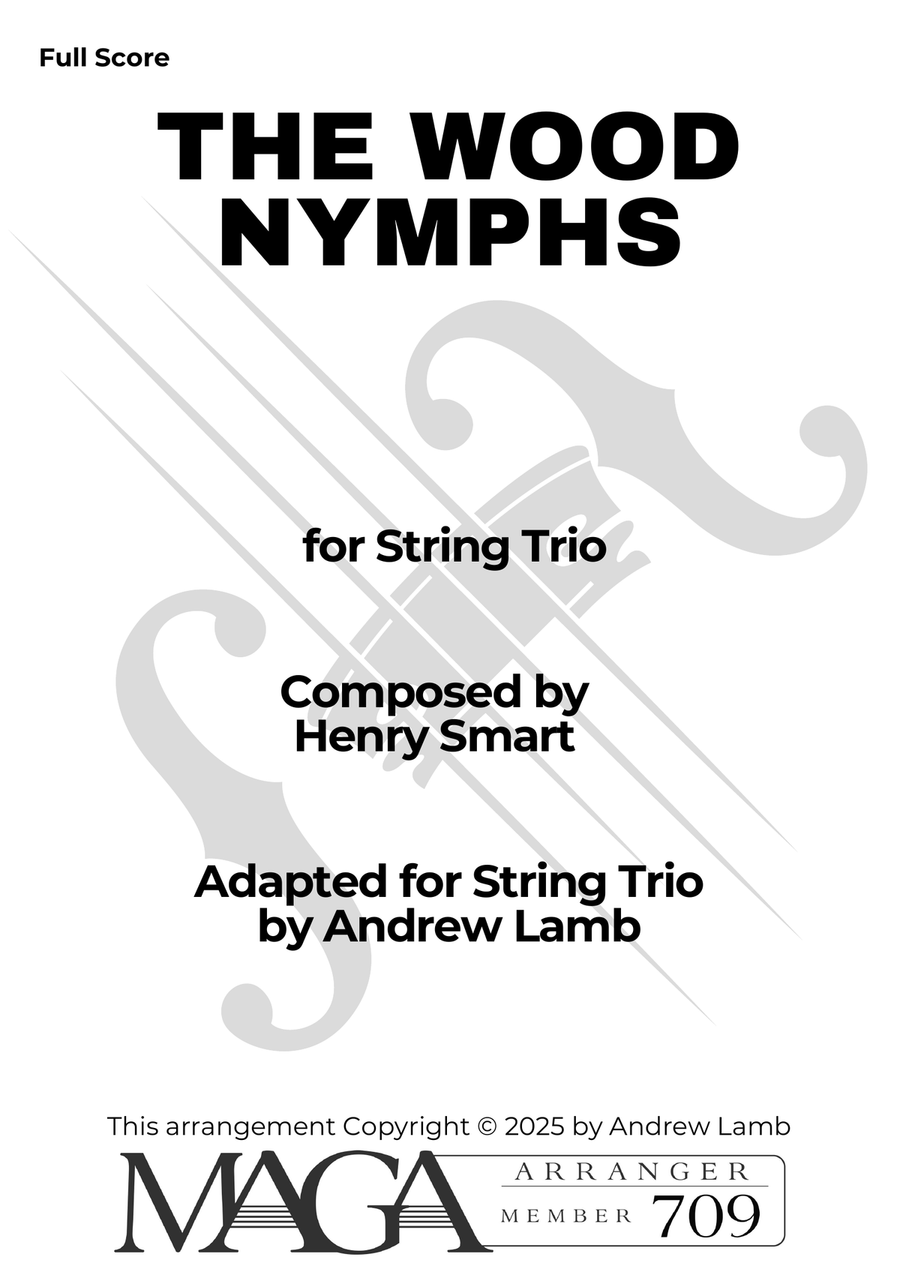 Henry Smart | The Wood Nymphs | for String Trio String Trio scores gallery preview page 2