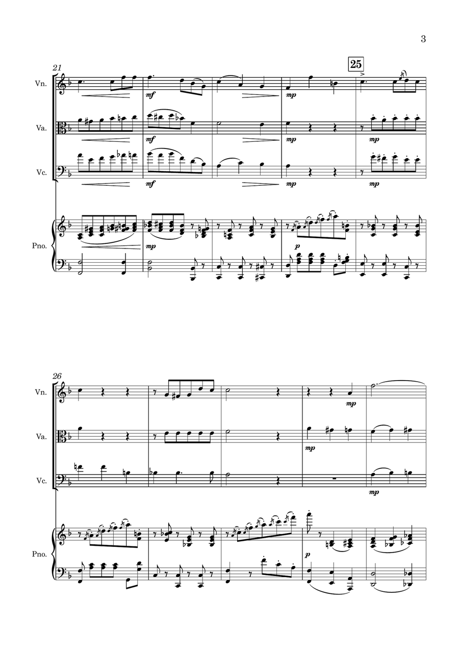 Henry Smart | The Wood Nymphs | for String Trio String Trio scores gallery preview page 6