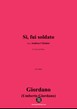 U. Giordano-Si,fui soldato,in d minor