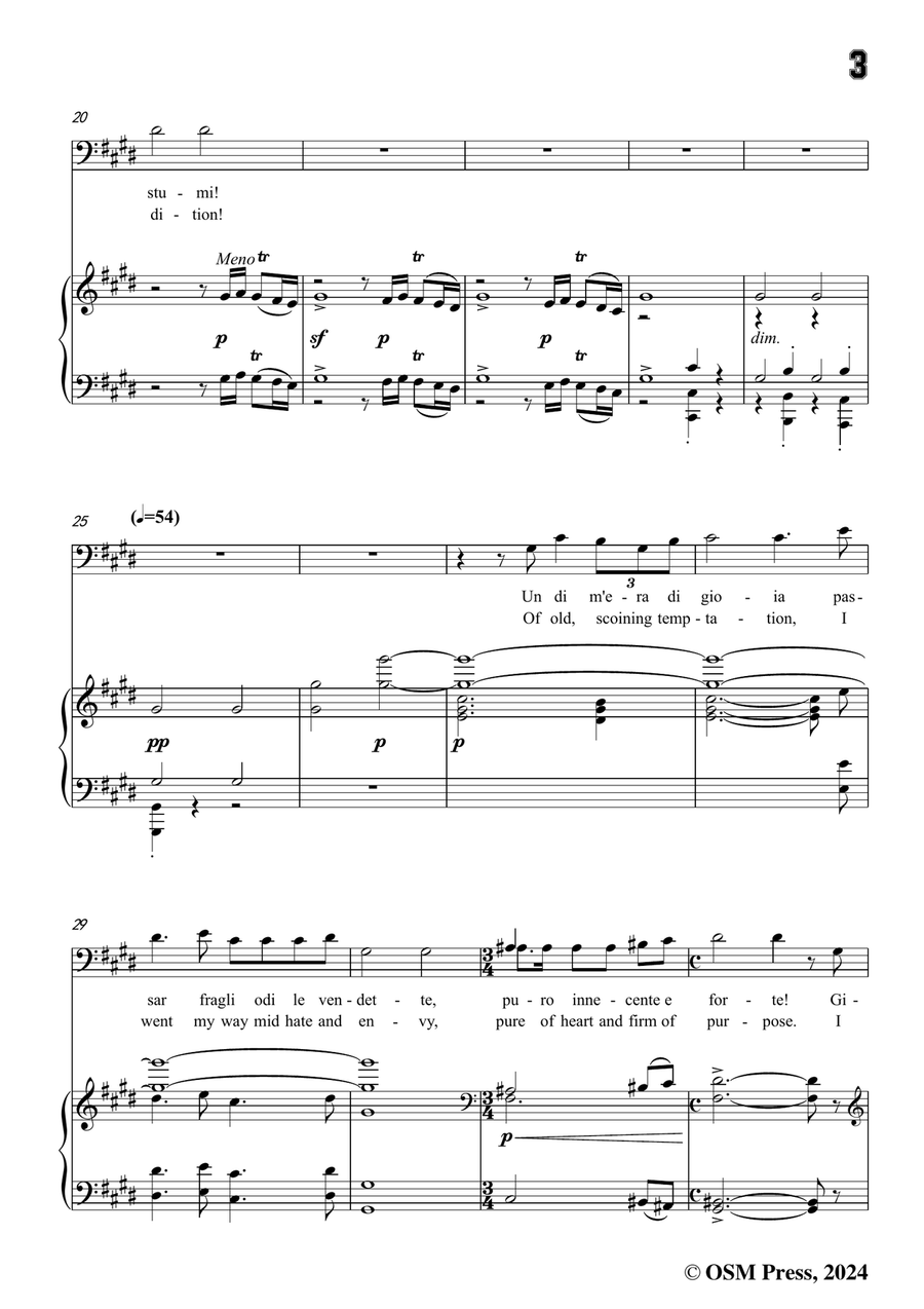 U. Giordano-Nemico della patria?,in c sharp minor Piano, Vocal scores gallery preview page 5
