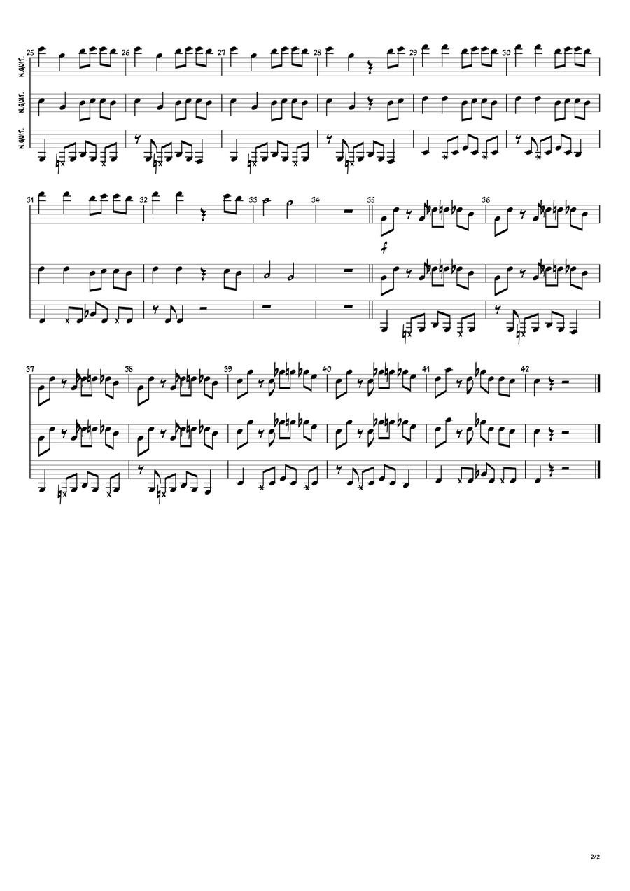 Bad Guy Bad Guy Acoustic Guitar scores gallery preview page 2