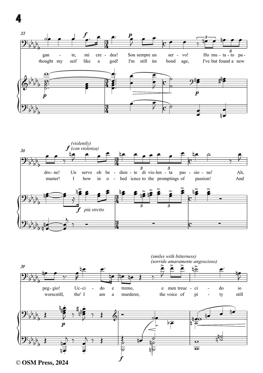 U. Giordano-Nemico della patria?,in b flat minor Piano, Vocal scores gallery preview page 6