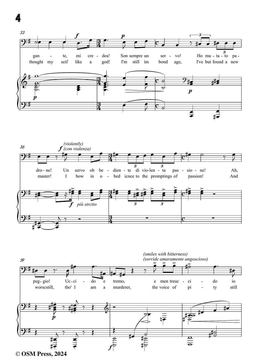 U. Giordano-Nemico della patria?,in e minor Piano, Vocal scores gallery preview page 6