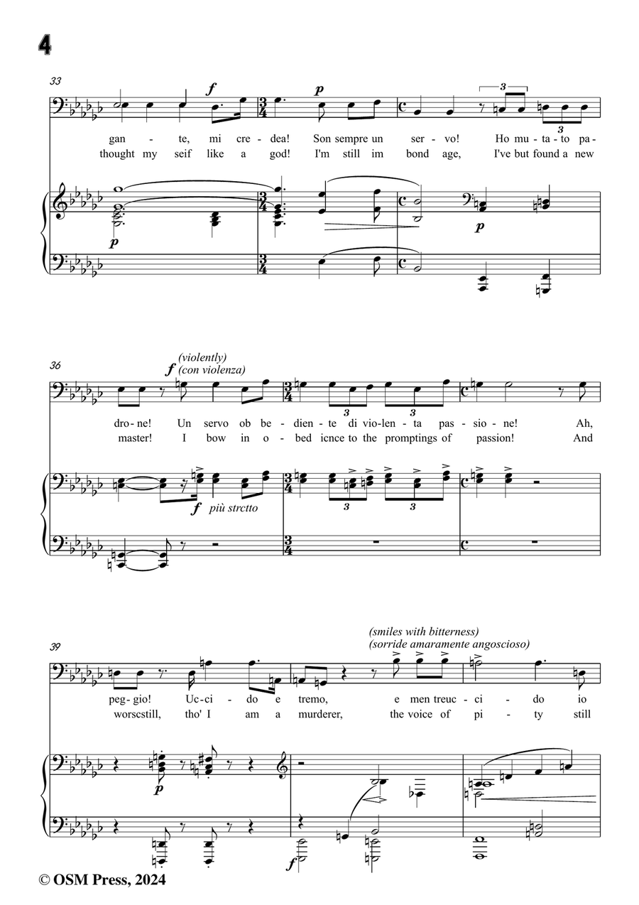 U. Giordano-Nemico della patria?,in e flat minor Piano, Vocal scores gallery preview page 6