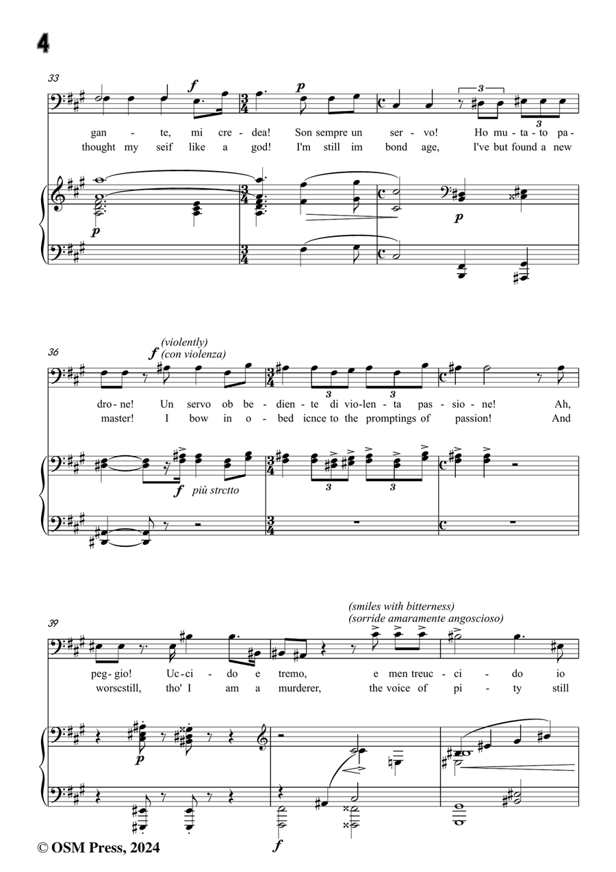 U. Giordano-Nemico della patria?,in f sharp minor Piano, Vocal scores gallery preview page 6