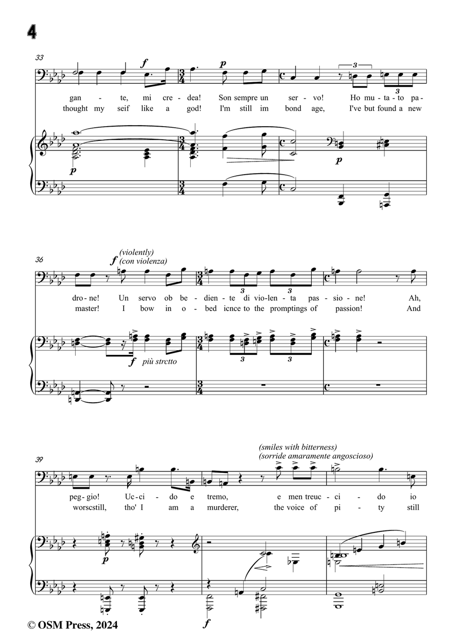 U. Giordano-Nemico della patria?,in f minor Piano, Vocal scores gallery preview page 6