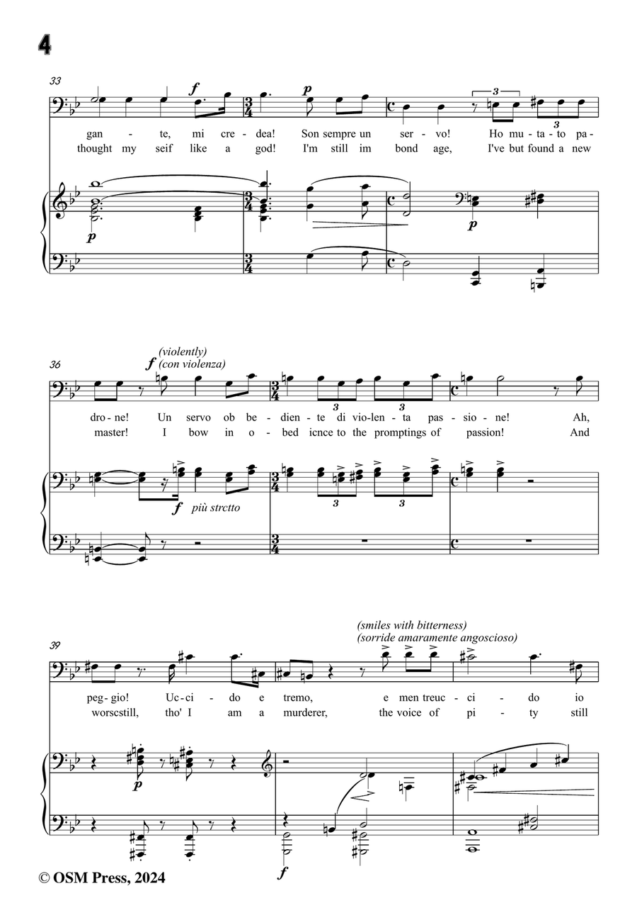 U. Giordano-Nemico della patria?,in g minor Piano, Vocal scores gallery preview page 6