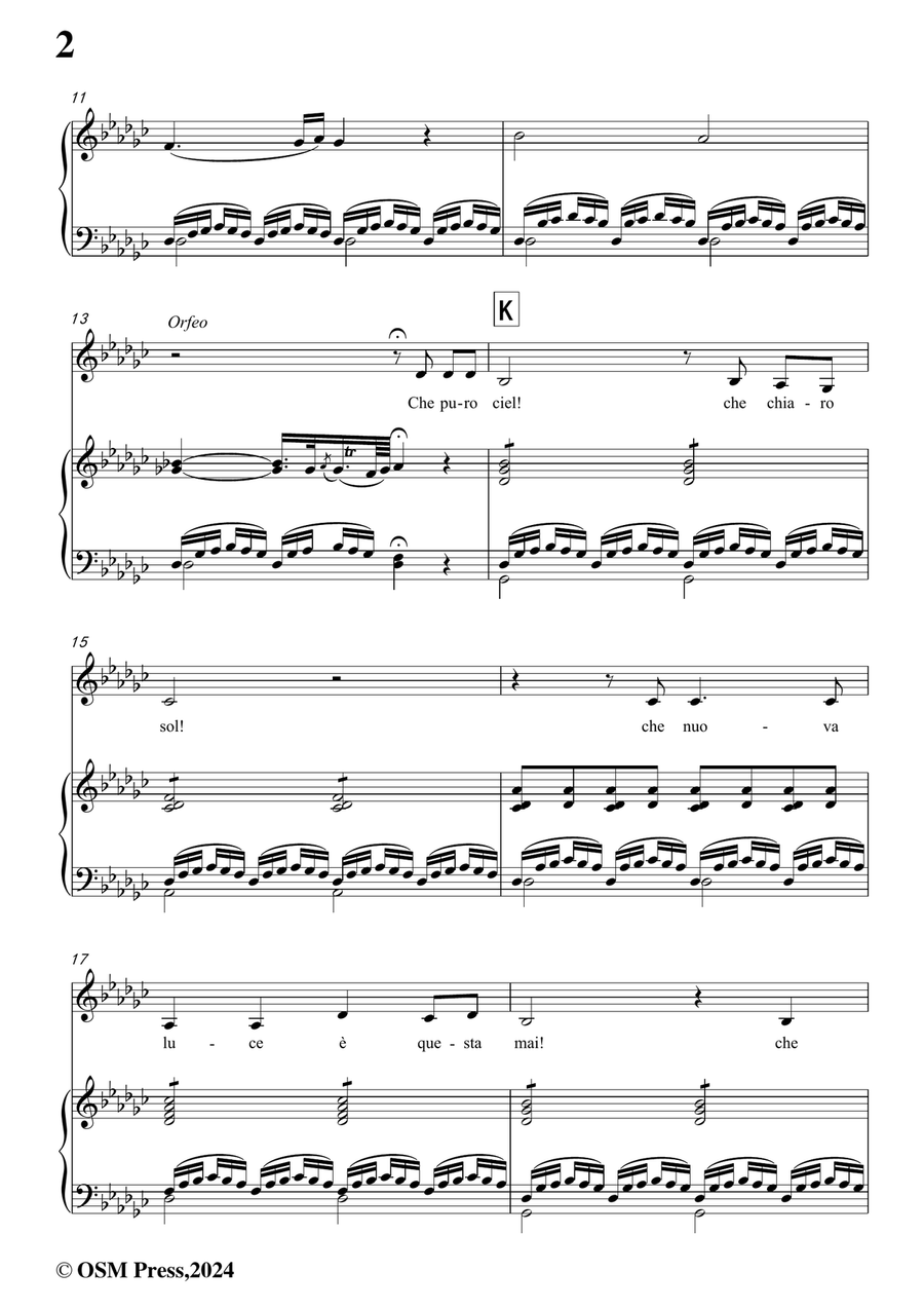 C. W. Gluck-Che puro ciel,,in e flat minor Piano, Vocal scores gallery preview page 4