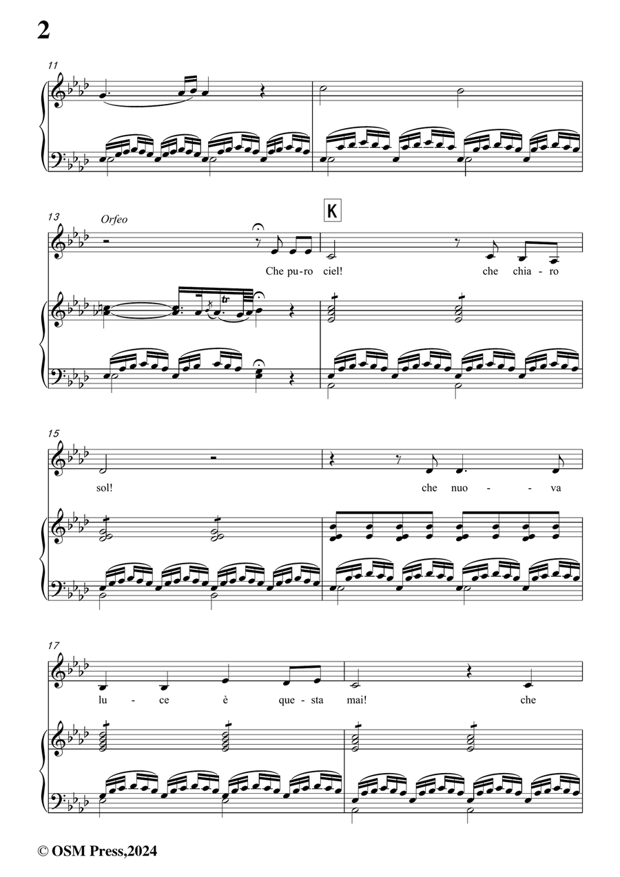 C. W. Gluck-Che puro ciel,in f minor Piano, Vocal scores gallery preview page 4