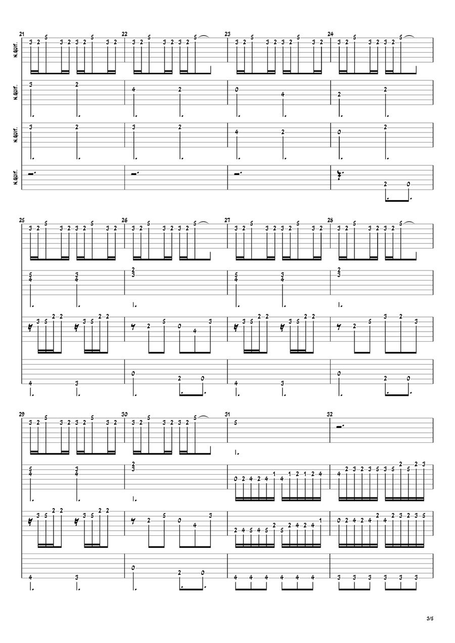 Cascade Cascade Acoustic Guitar scores gallery preview page 3