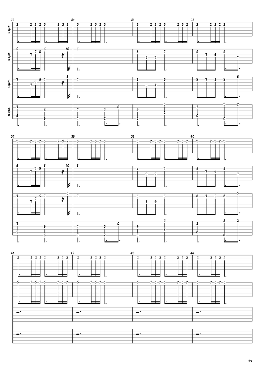 Cascade Cascade Acoustic Guitar scores gallery preview page 4