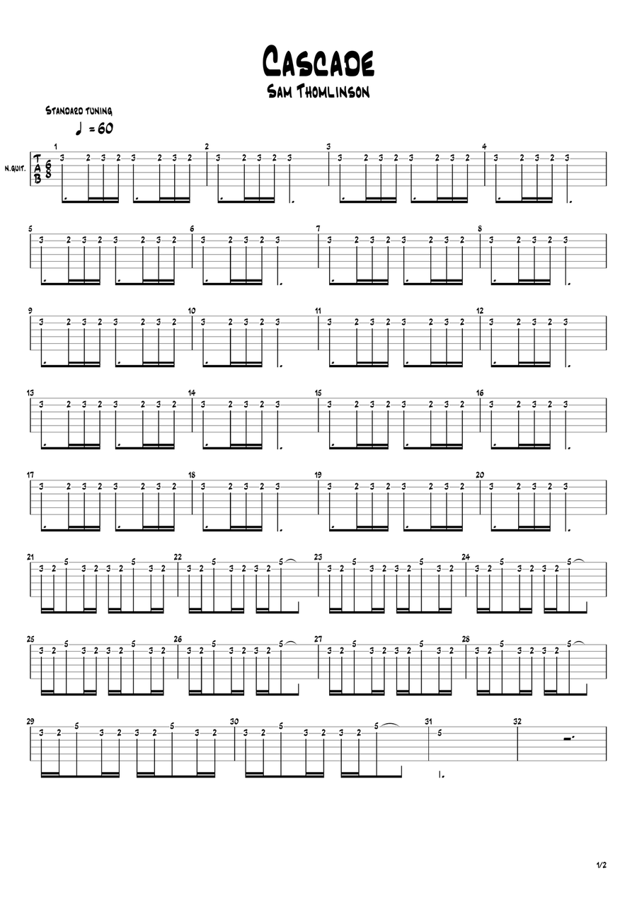Cascade Cascade Acoustic Guitar scores gallery preview page 6