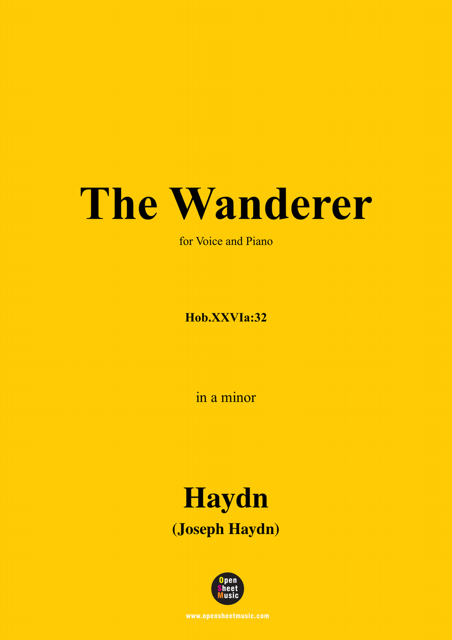 J. Haydn-The Wanderer,in a minor Piano, Vocal scores gallery preview page 1