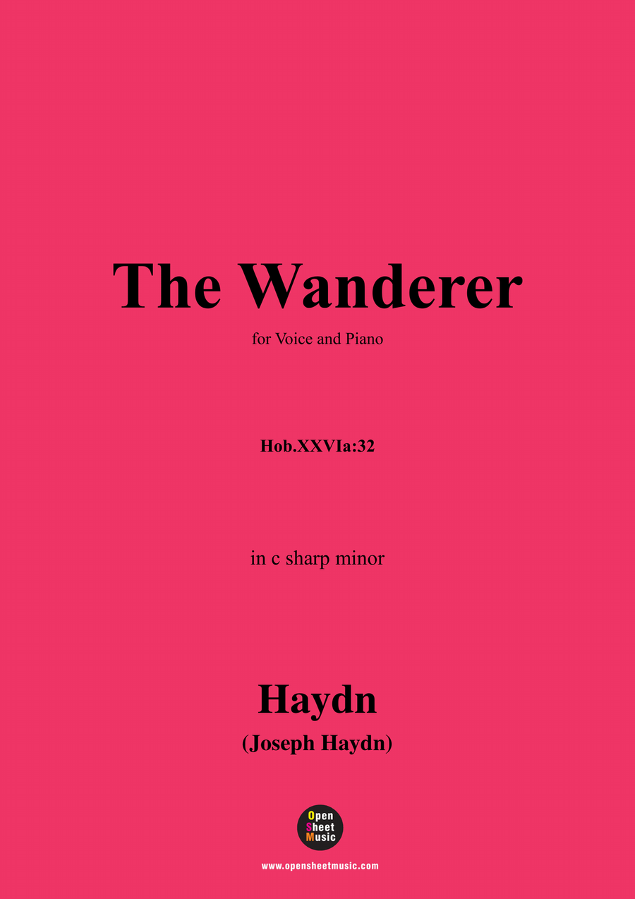 J. Haydn-The Wanderer,in c sharp minor Piano, Vocal scores gallery preview page 1
