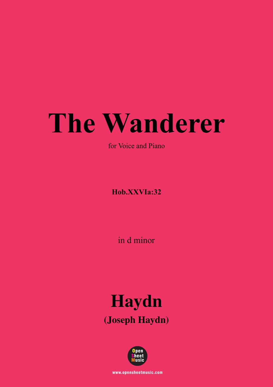J. Haydn-The Wanderer,in d minor Piano, Vocal scores gallery preview page 1