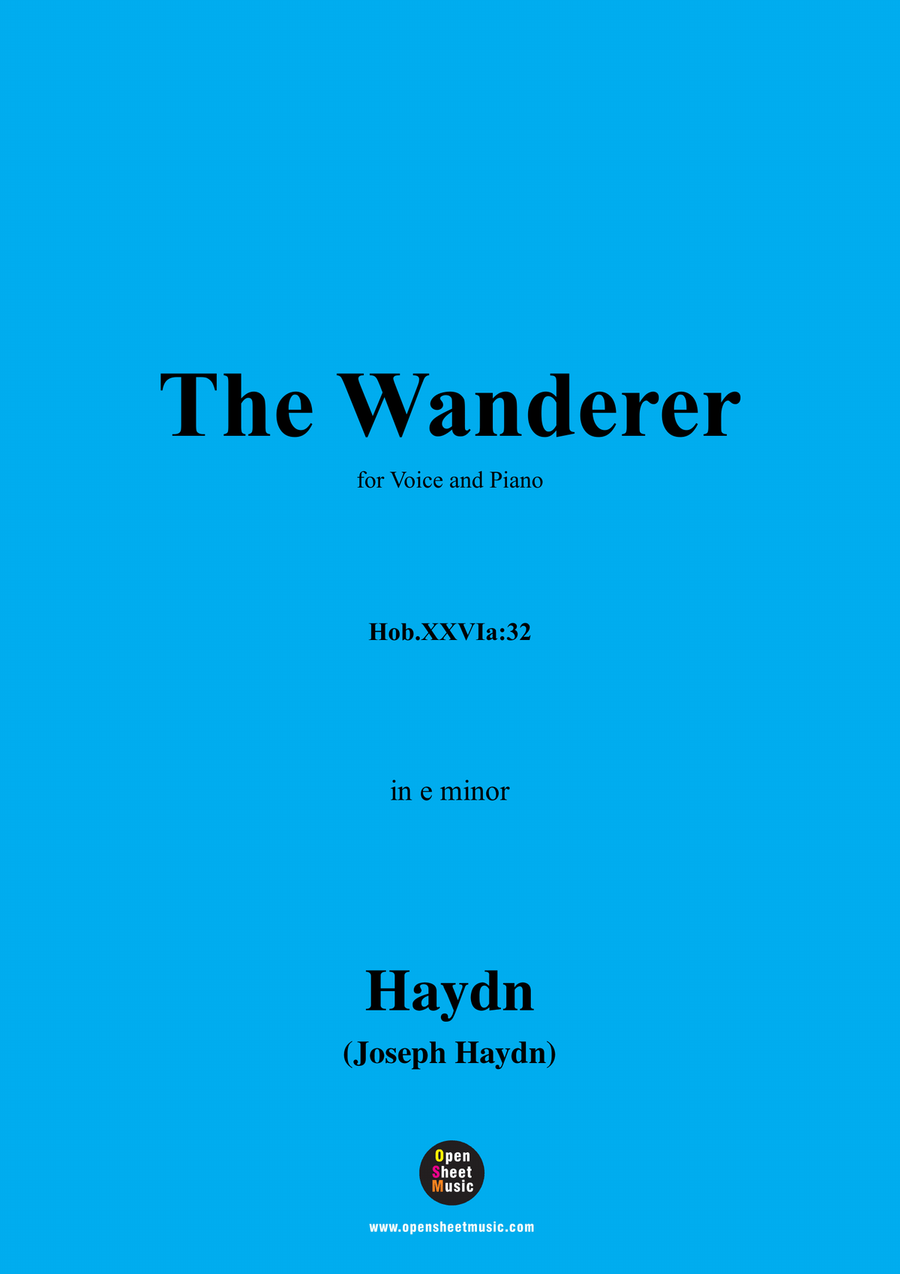 J. Haydn-The Wanderer,in e minor Piano, Vocal scores gallery preview page 1
