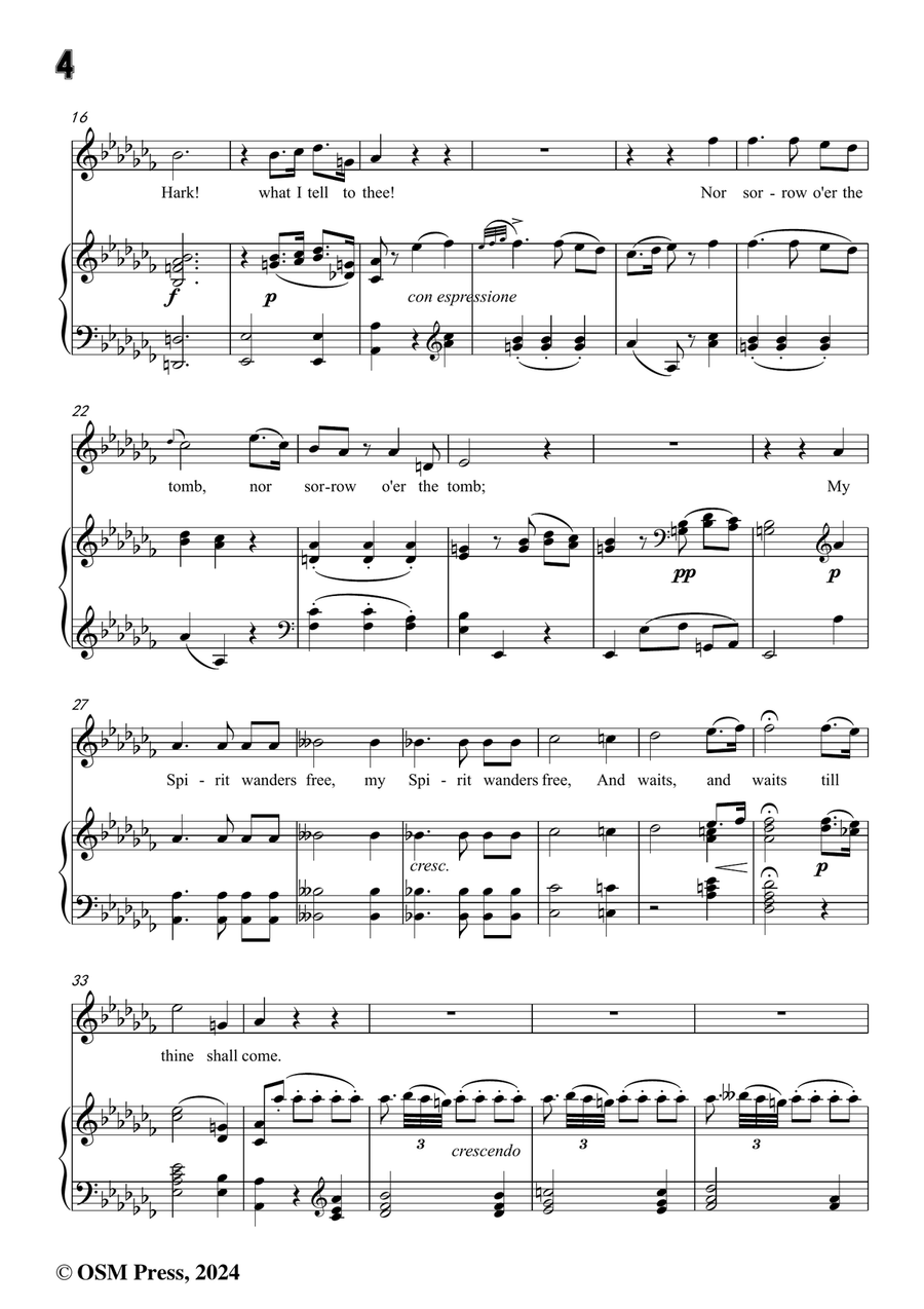 J. Haydn-The Spirit's Song,in a flat minor Piano, Vocal scores gallery preview page 4