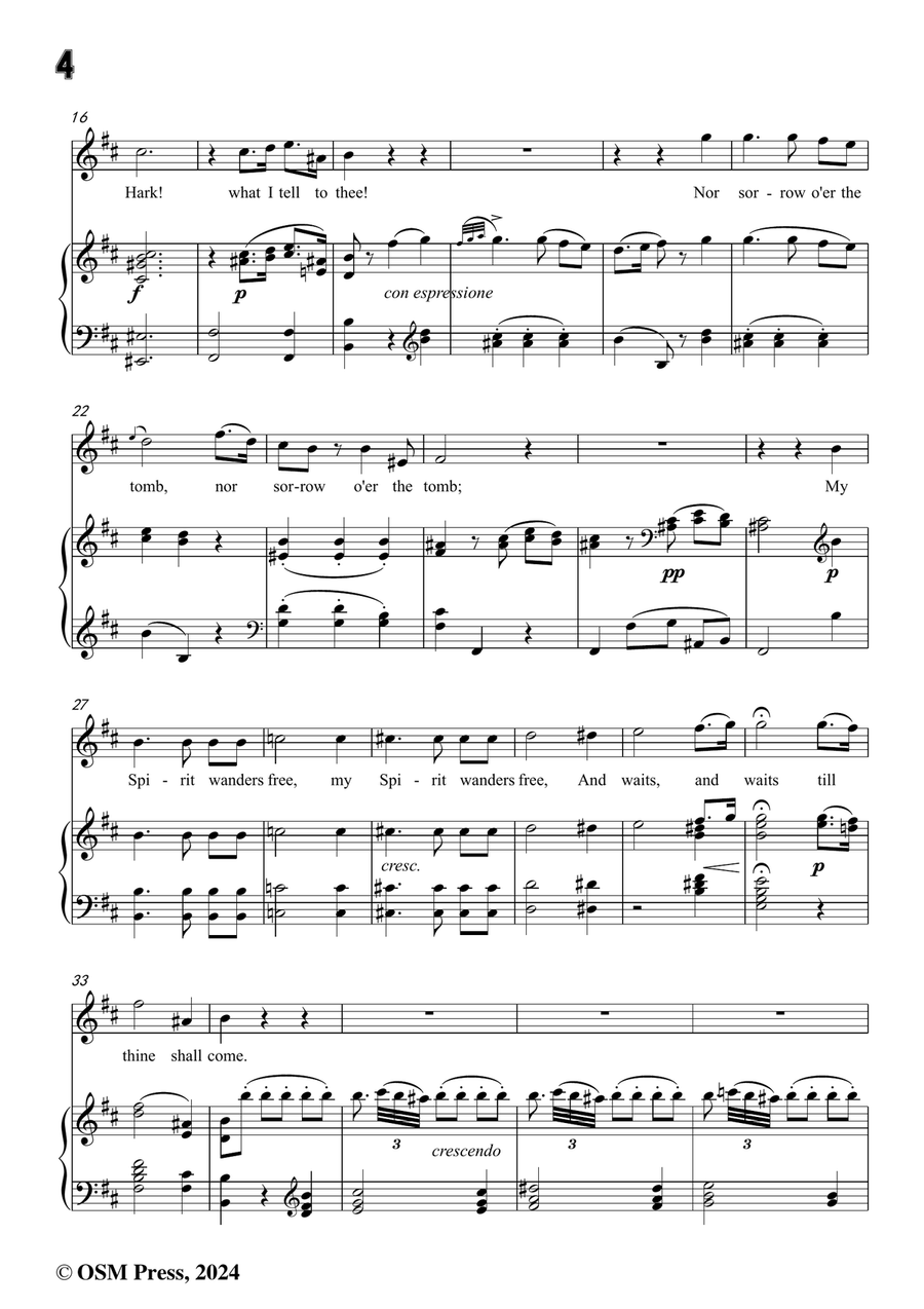 J. Haydn-The Spirit's Song,in b minor Piano, Vocal scores gallery preview page 4