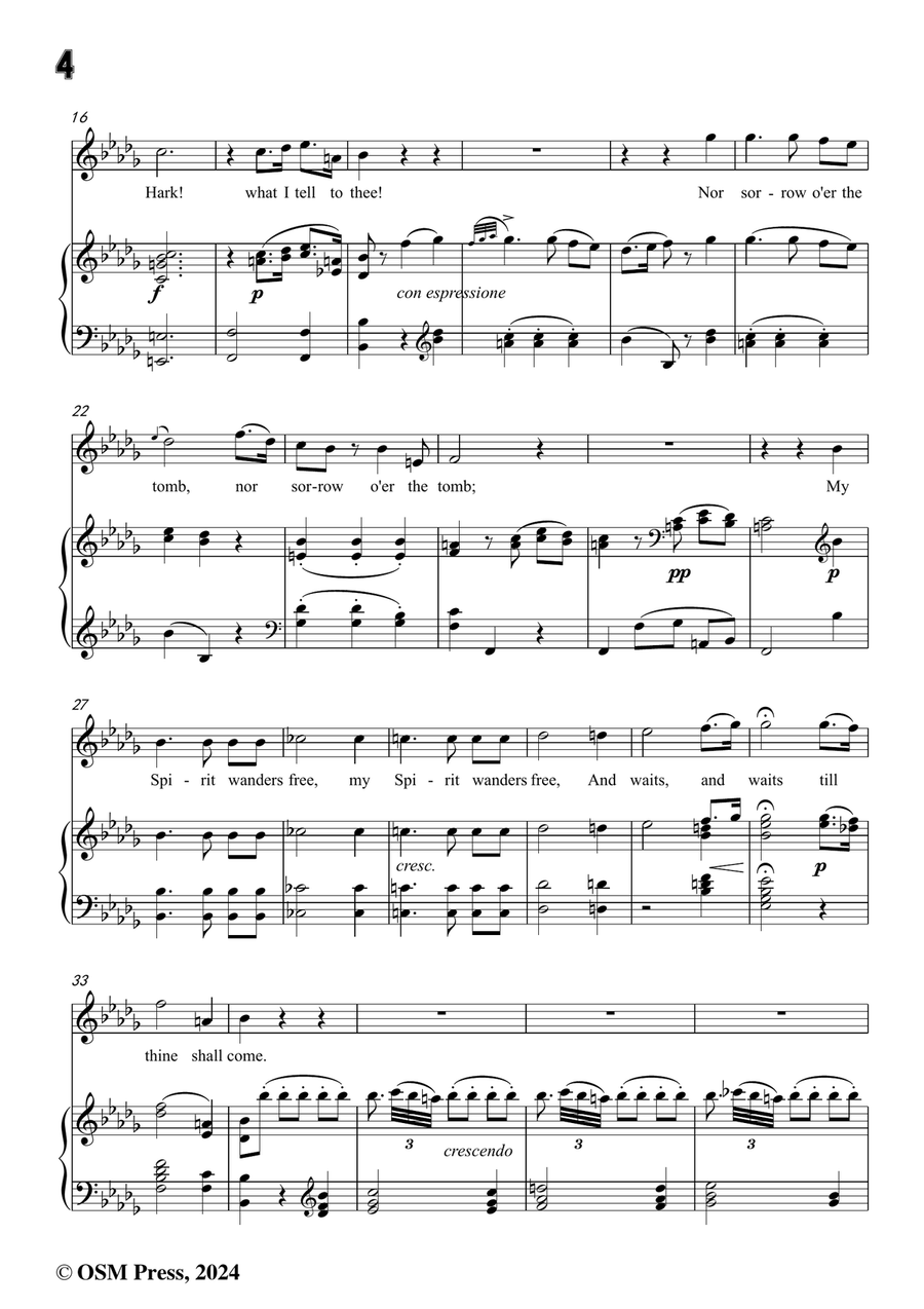 J. Haydn-The Spirit's Song,in b flat minor Piano, Vocal scores gallery preview page 4