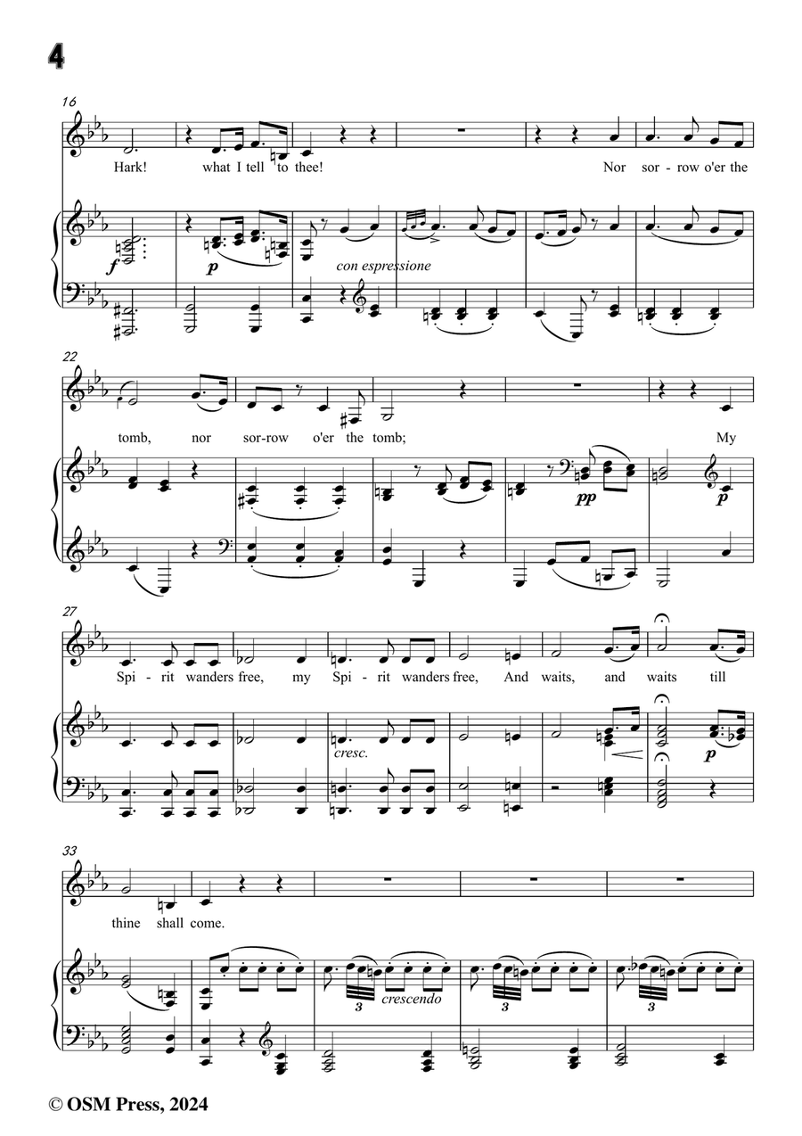 J. Haydn-The Spirit's Song,in c minor Piano, Vocal scores gallery preview page 4