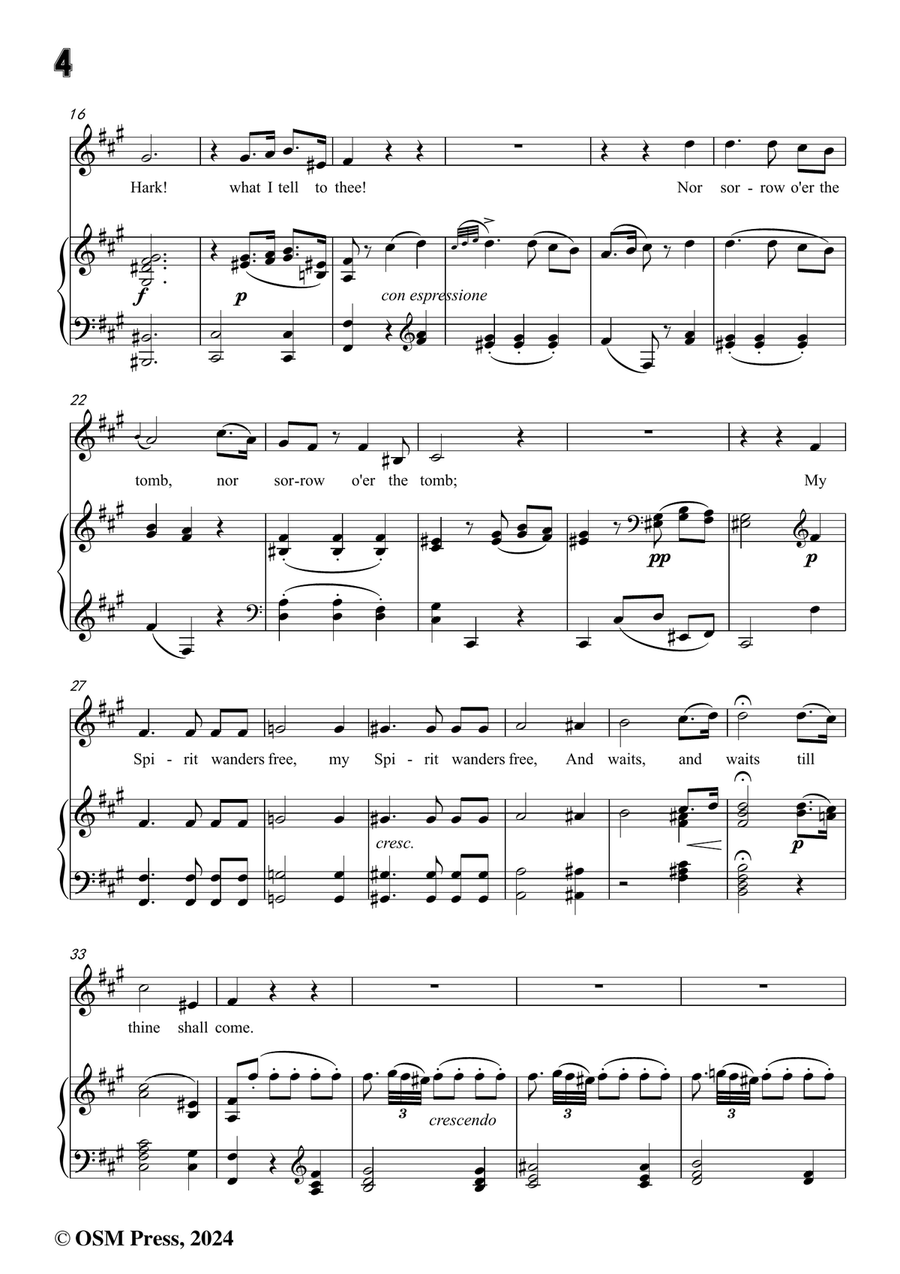 J. Haydn-The Spirit's Song,in f sharp minor Piano, Vocal scores gallery preview page 4